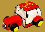 tort czerwony traktor