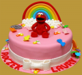 tort na roczek tęcza i Elmo