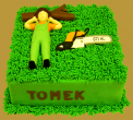 tort urodzinowy 50 lat Tomka ogrodnika
