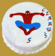tort okrągły spiderman