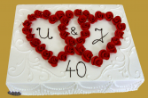 tort z okazji 40 rocznicy ślubu