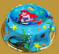 tort dla dzieci morski z syrenką