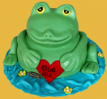 tort w kształcie żabki