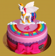 tort dla dziewczynki Konik Pony 3D