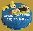 tort urodzinowy z syreną