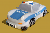 tort dziecięcy auto policyjne