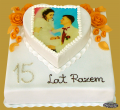 tort okolicznościowy - 15 rocznica ślubu