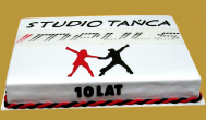 tort firmowy studio tańca