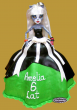 Tort lalka Monster High - zielona sukienka