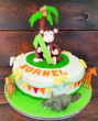 Tort na roczek z małpką