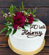 Tort z żywymi kwiatami 70 lat