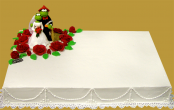 tort weselny w stylu amerykańskim duży ze strażakiem