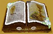 tort książka komunijna w czekoladzie