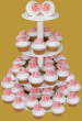 tort muffinkowy białe cupcakes