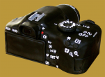 tort w kształcie aparatu fotograficznego cannon 600D tył