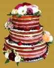 tort weselny w stylu rustykalnym na serku mascarpone