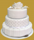 tort weselny 3 piętrowy angielski biały biała piwonia