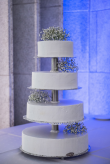 Tort weselny na standardowym stelażu gipsówka