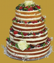 tort weselny w stylu rustykalnym 4 piętrowy na szkle