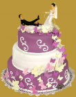 tort weselny w stylu angielskim 3 piętrowy okrągły, ze spadającymi motylami