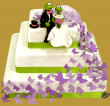 tort weselny w stylu angielskim 3 piętrowy kwadratowy duży z motylkami