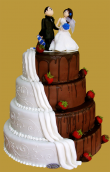 tort weselny w stylu angielskim biało czarne arcydzieło