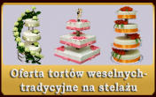 Torty weselne na tradycyjnym stelażu